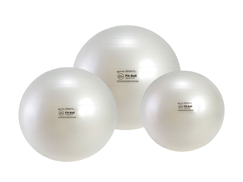 gymnic-fit-ball-ballon-de-fitness-blanc-perle image 1