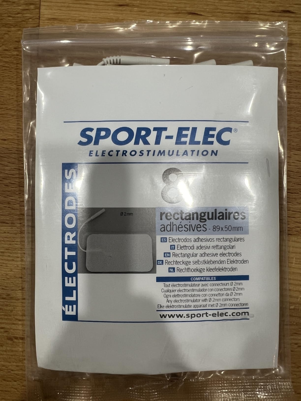 Bonnes électrodes, format pratique