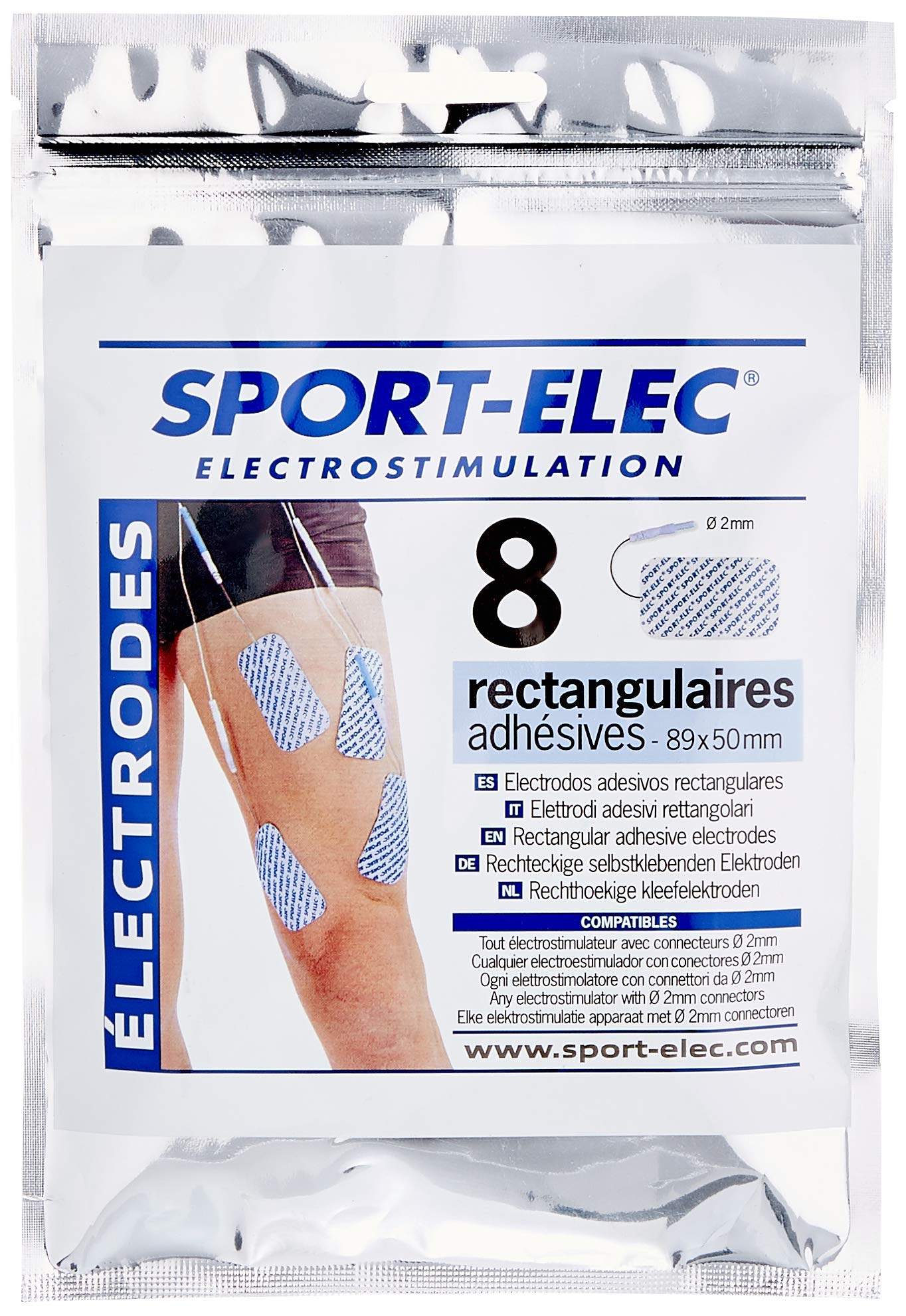 sport-elec-8-lectrodes-rectangulaires-89x50mm-lectrostimulation image 1