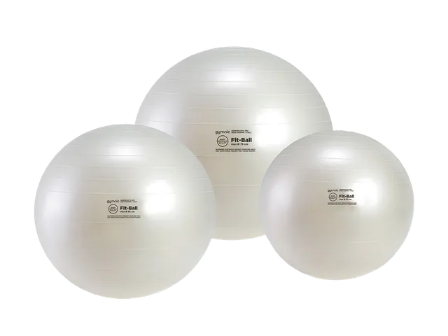gymnic-fit-ball-ballon-de-fitness-blanc-perle image 1