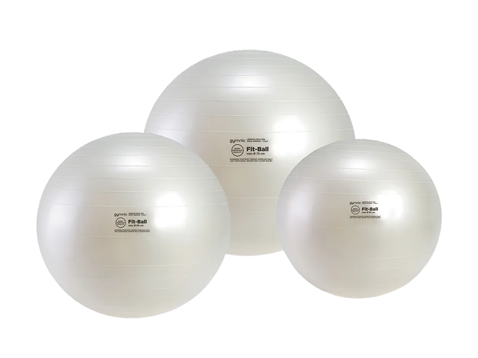 gymnic-fit-ball-ballon-de-fitness-blanc-perle image 1