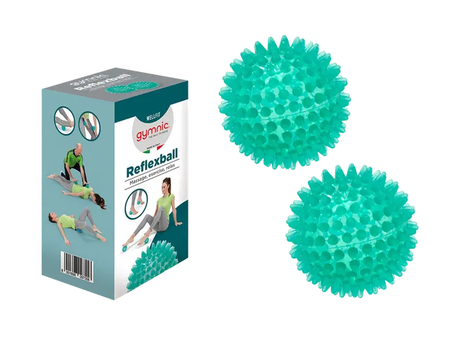 gymnic-reflexball-gift-coffret-2-balles-r-flexe-8-cm image 1